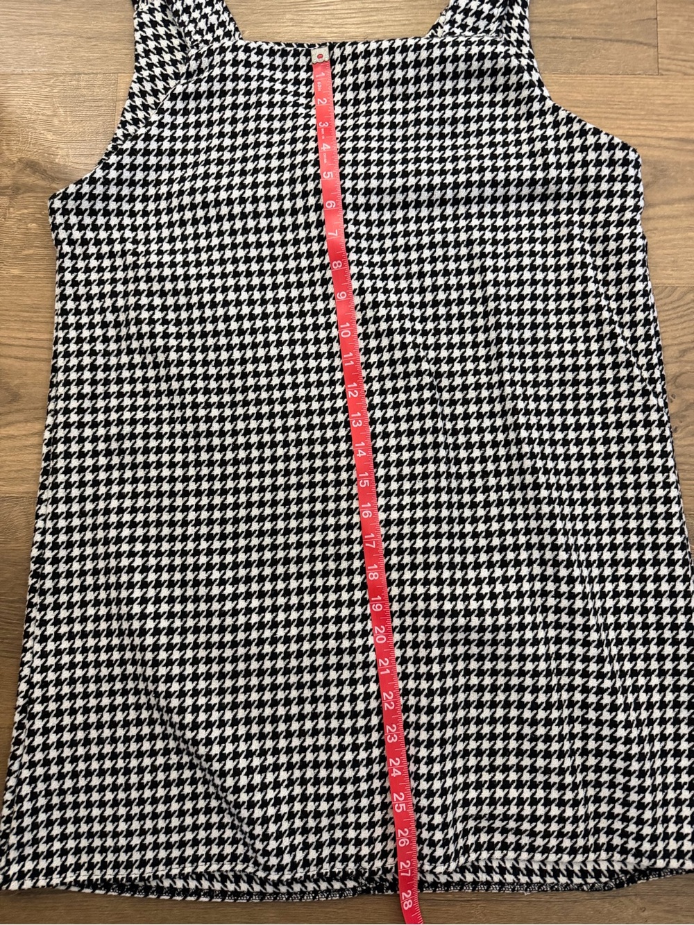 Black & White Houndstooth Sleeveless Shift Dress Alabama - Picture 4 of 4